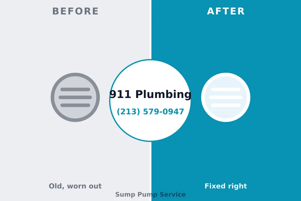 Before and after: plumbing repair Owings Mills, MD